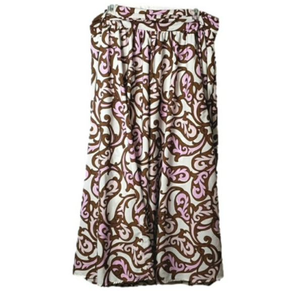 Cato Dresses & Skirts - Cato Brown and Pink Paisley Women's Skirt 26W 28W Tall 3X 4X